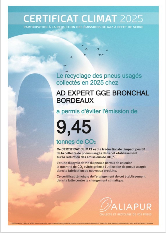 CERTIFICAT CLIMAT 2025